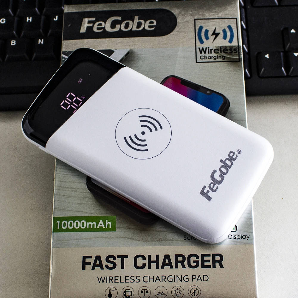 Chargeur sans fil de batterie portable FeGobe Gadgets : banque d'alimentation d'origine 10 000 mAh