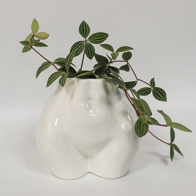 Cute Body Shaped Planter Fun Ceramic Plant Pots Indoor with Drainage Hole  for Houseplants Succulents Planters| Alibaba.com