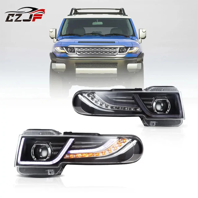 トヨタ FJクルーザー LEDプロジェクターヘッドライト USヘッドライト FJ Cruiser 2007-2014 7 ''インチプロジェクター