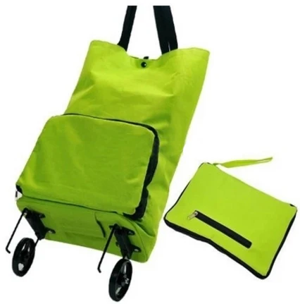 large oxford folding reusable grocery shopping cart bag wheels