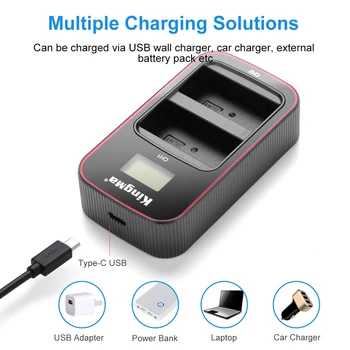KingMa 1600mAh BLH-1 Reliable Rechargeable BLH1 Battery Packs and LCD Charger Kit for Olympus detail image