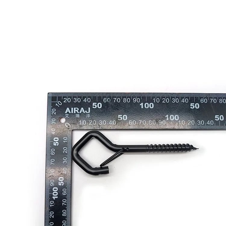 Amazon Hot Sale Black Love Shape Eye Bolt Factory Price Products for Sale Steel Swing Hook Screw Hardware Eye Bolt Galvanized