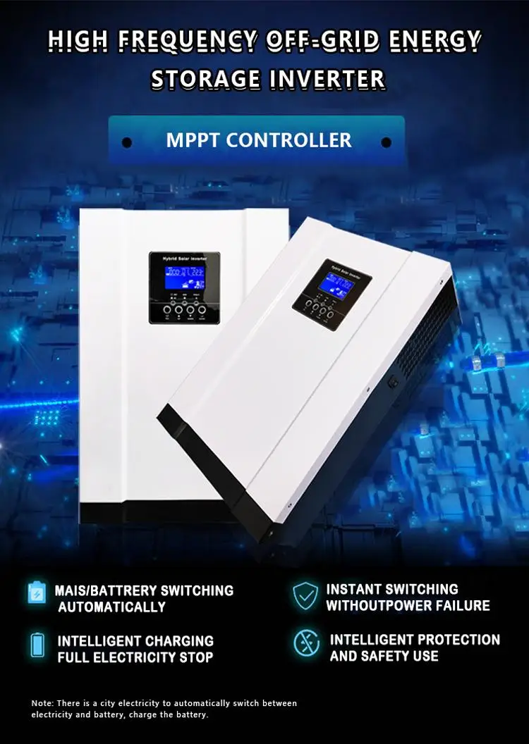 24v 48v 3kv 4kva 5kva Solar Inverter 10kw Hybrid Inverter Mppt 100A ...