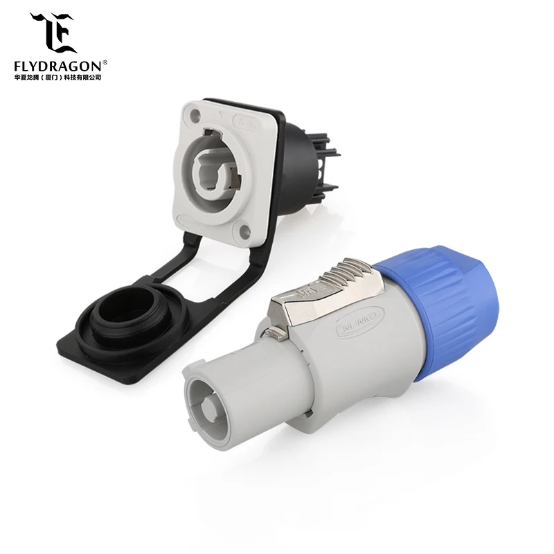 4-контактный Speakon динамик штыревой разъем аудио разъем белый