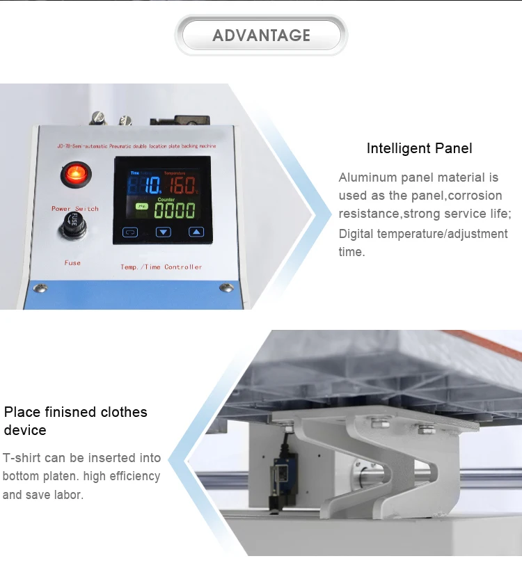 Wholesale Price Semi-automatic T-shirt Sublimation Double-station Heat Press Machine