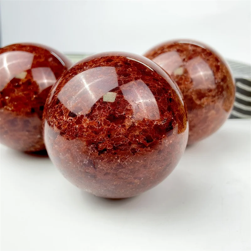 Selling Strawberry Quartz Sphere, 70mm, 17.3 Oz. (Stand Included)