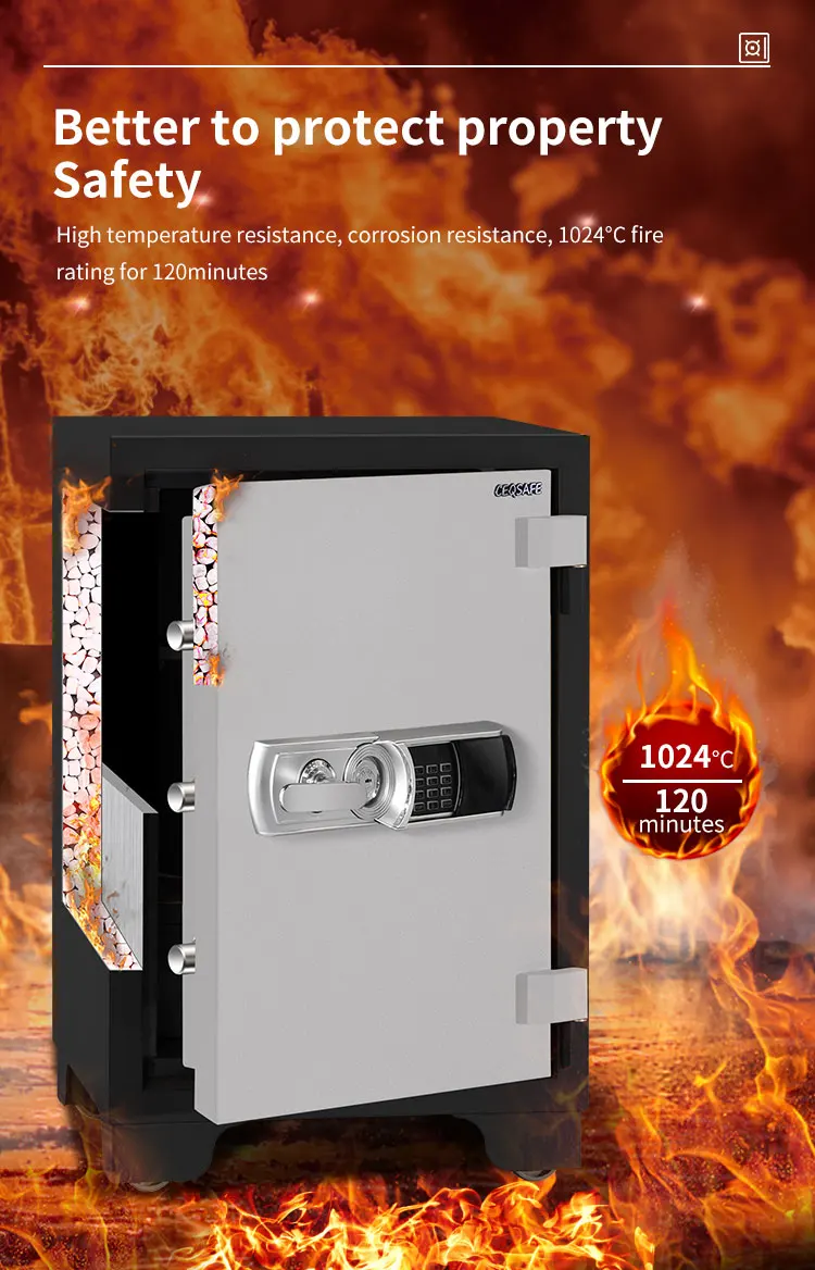 CEQSAFE Large Safe Box Fireproof Waterproof Steel Cabinet Safe Box With Digital Locks factory