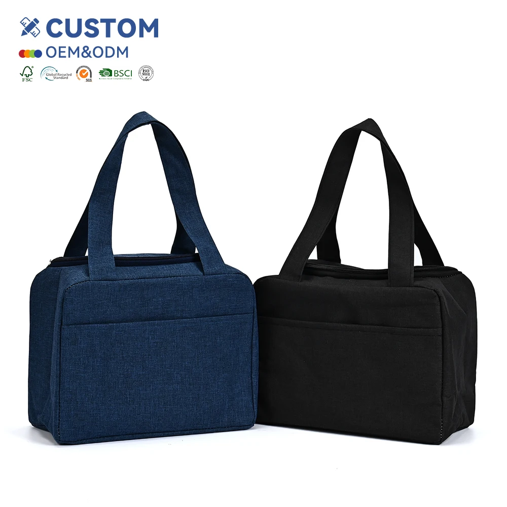 Custom Printed Korean Style No Woven Insulated Lunch Cooler Bag for Office Lunch Bag Thermal Bag OEM ODM
