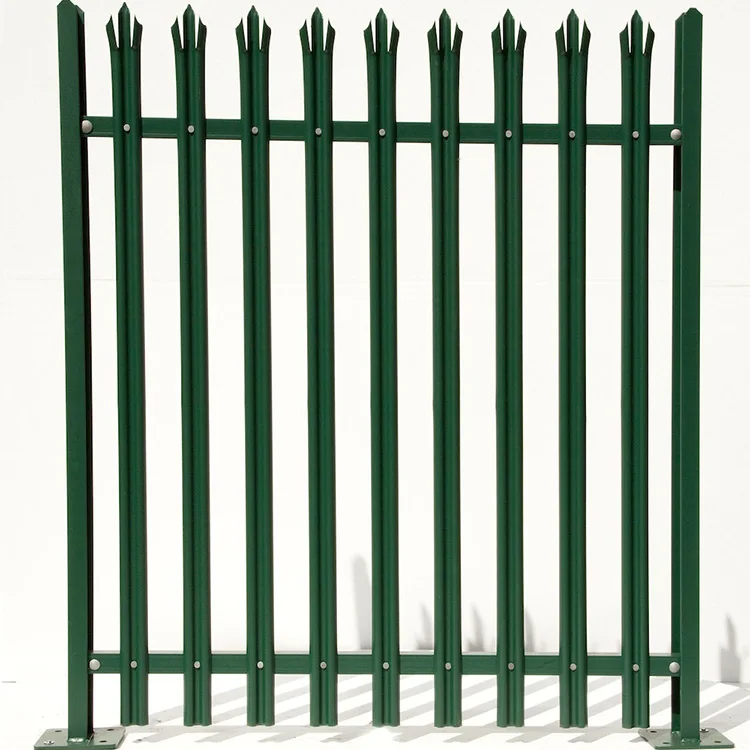 Perimeter Fence Security Palisade Fencing Wholesale Heavy Duty Strong Metal Pvc Coated Fencing, Trellis & Gates Steel Everyday