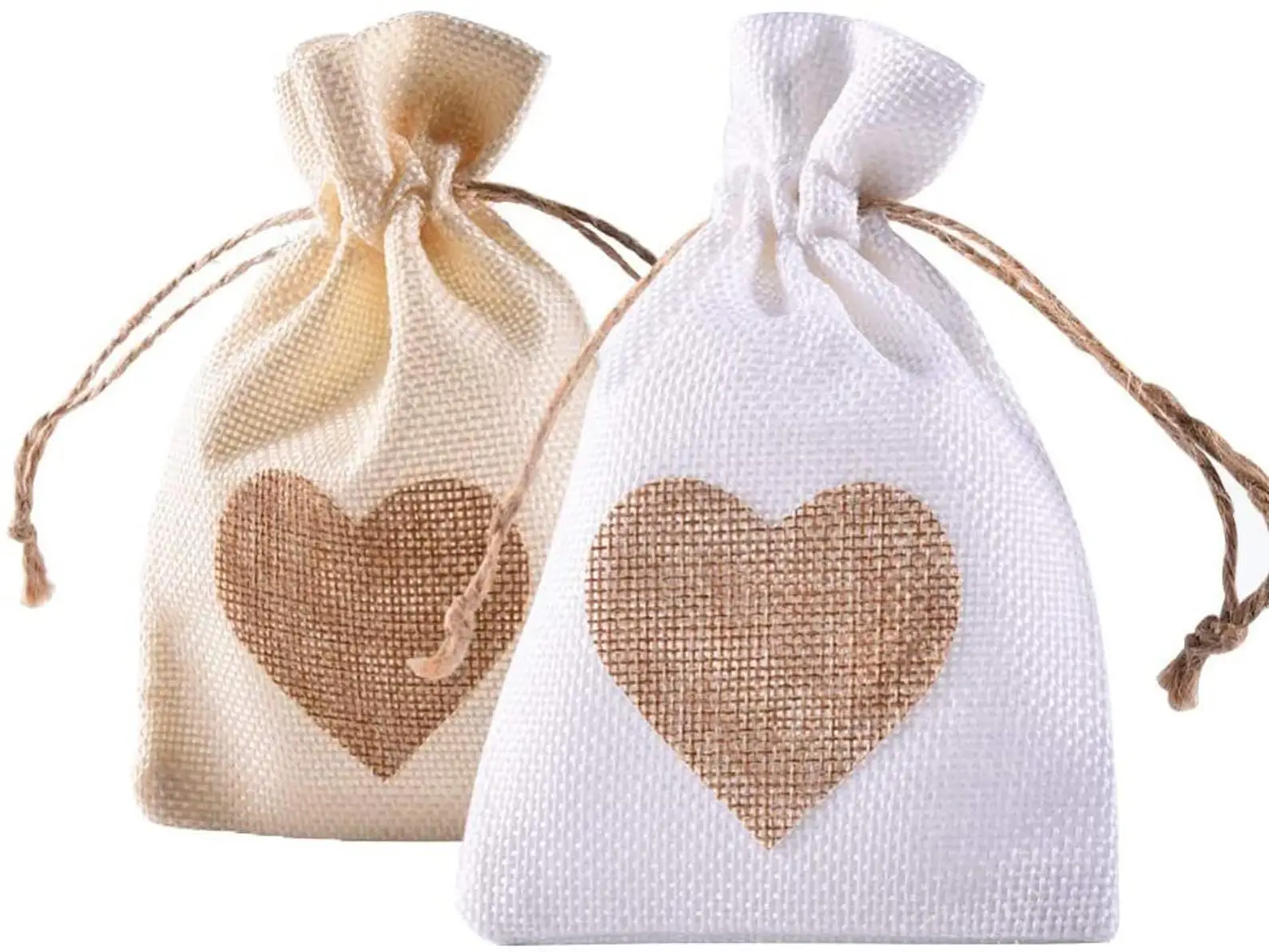 Love Heart-bolsa De Yute Con Cordón Para Joyería,Bolsa De Embalaje De  Regalo,Bolsas De Recuerdo De Boda Para Suministros De Decoración De Fiesta  - Buy Bolsas Favor De Boda,Bolsa De Regalo De Boda,Boda