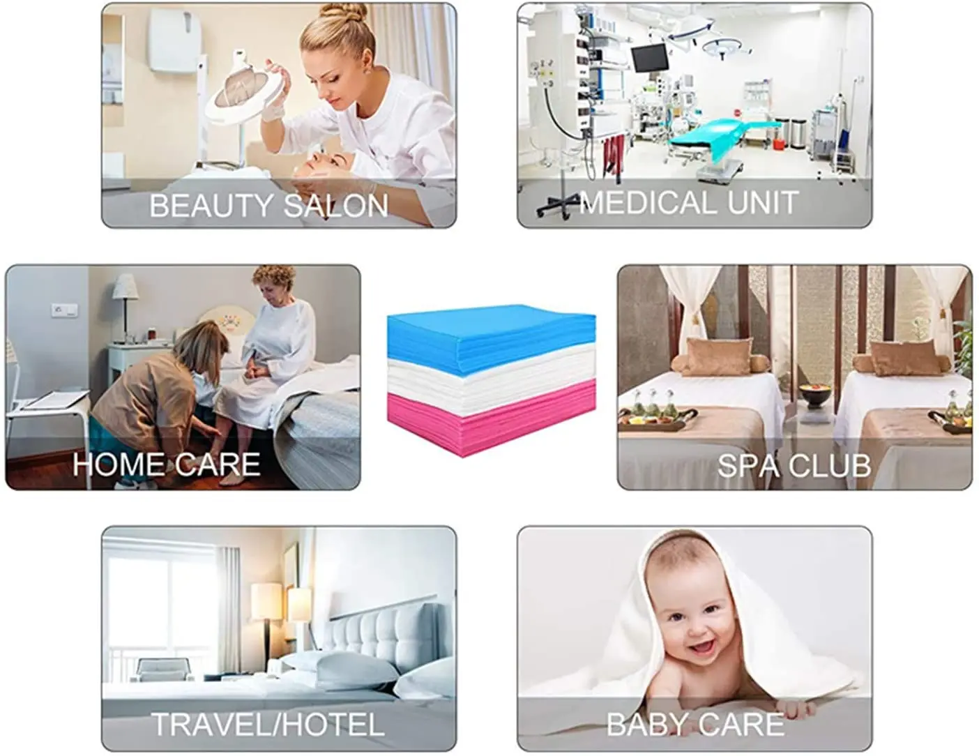 Beauty Salon Spa Bedcover Waterproof Disposable Bed Sheet For