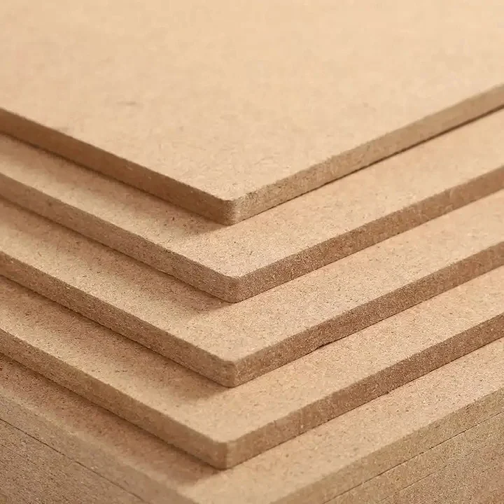 Best Selling Anti Scratch 1220*2440*15mm Wood Fiber 780kg/m³ High Density Melamine Faced MDF Board For Home Furniture manufacture