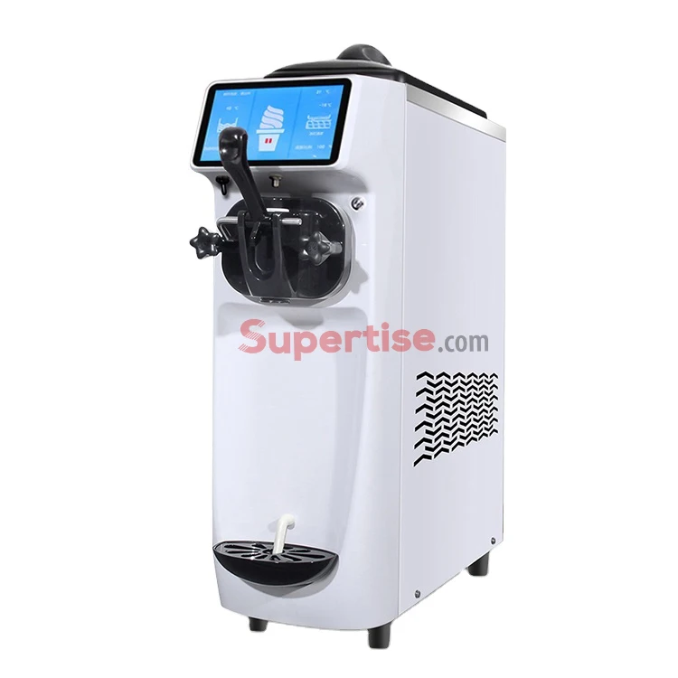 2024 New Supertise Table Top Soft Serve Portable Ice Cream Machine Icecream Maker 220v Small Mini Soft Home Ice Cream Machine