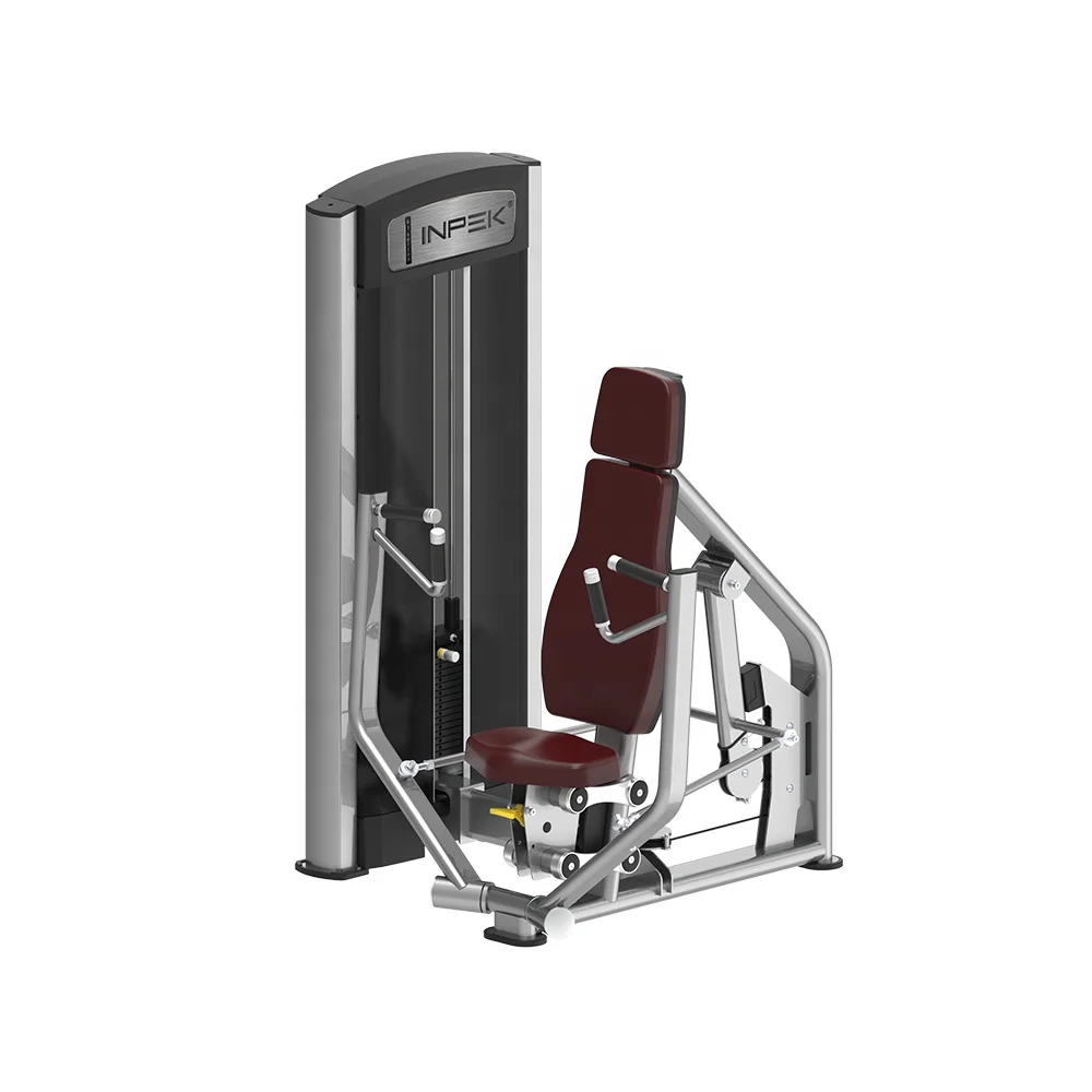 Best Seller INPEK Commercial Steel Fitness Gym Equipment Medium Loader Pin Loaded Machine Seated Chest Press