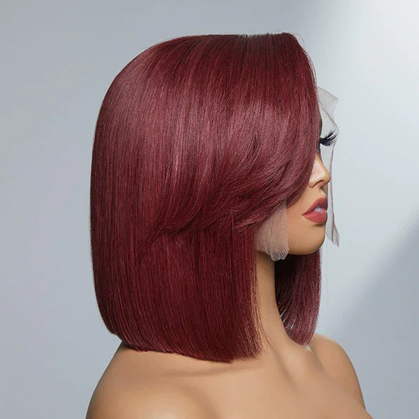 BOB屋 Side Part 99J and 613# Bob Wig for Older Black Ladies and