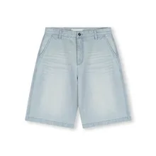 Blue Washed Custom Men Denim Baggy Shorts Casual Loose Soft Jorts