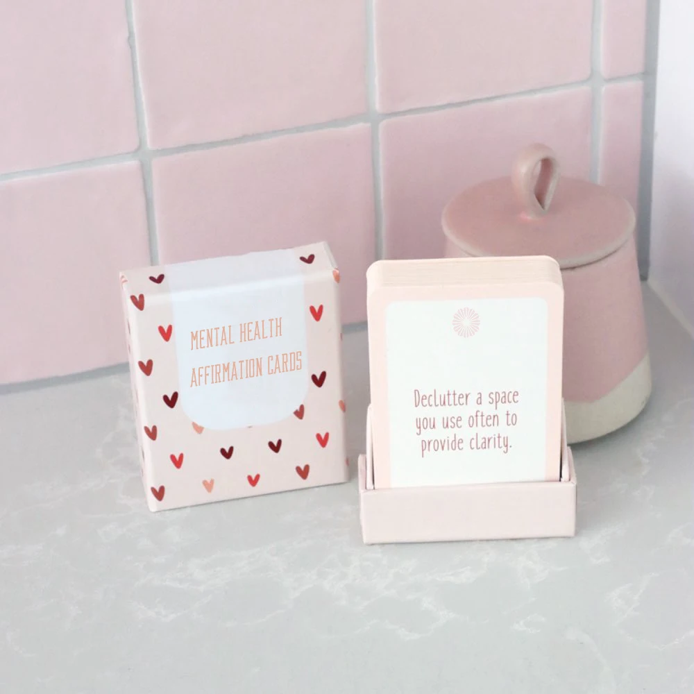 Большая офсетная печать на заказ для игры с 54 положительными карточками ежедневного подтверждения