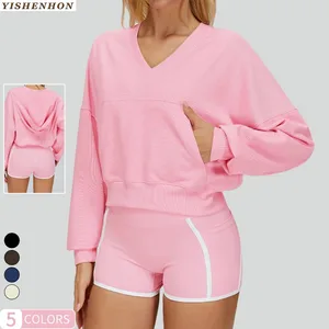 YSH Windproof Women's Essentials Hoodie & Sweatshirts Casual and Loose Sports Outdoor Running Activewear