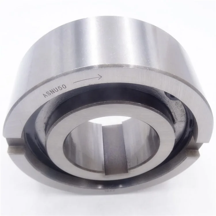 ASNU50 One Way Rotation Bearings Two Keyway Clutch One Way Bearings