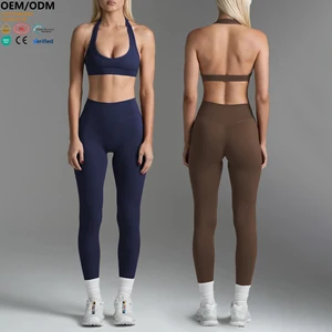 XW-YY276 Women's Training Clothes Custom Activewear Women Yoga Sportswear Leggings Pilates Gym Bra Set Gym Outfit for Women