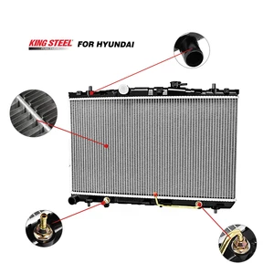 Kingsteel Auto Spare Parts Cooling System Aluminum Car Radiator for All Hyundai Accent Elantra Sonata Tucson Getz Santa Fe KIA