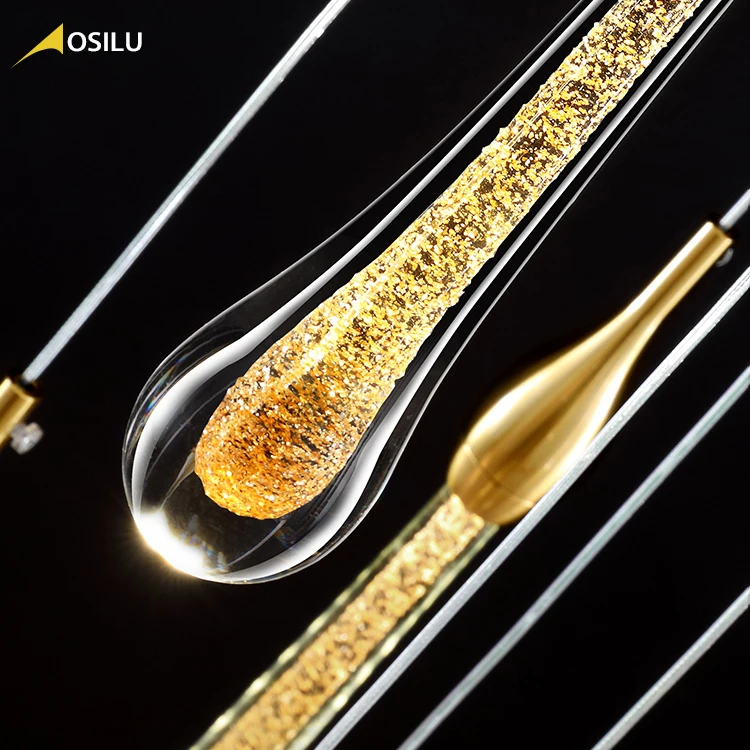 Современная роскошная лестничная люстра в форме капли воды хрустальные длинные люстры для лестницы современная