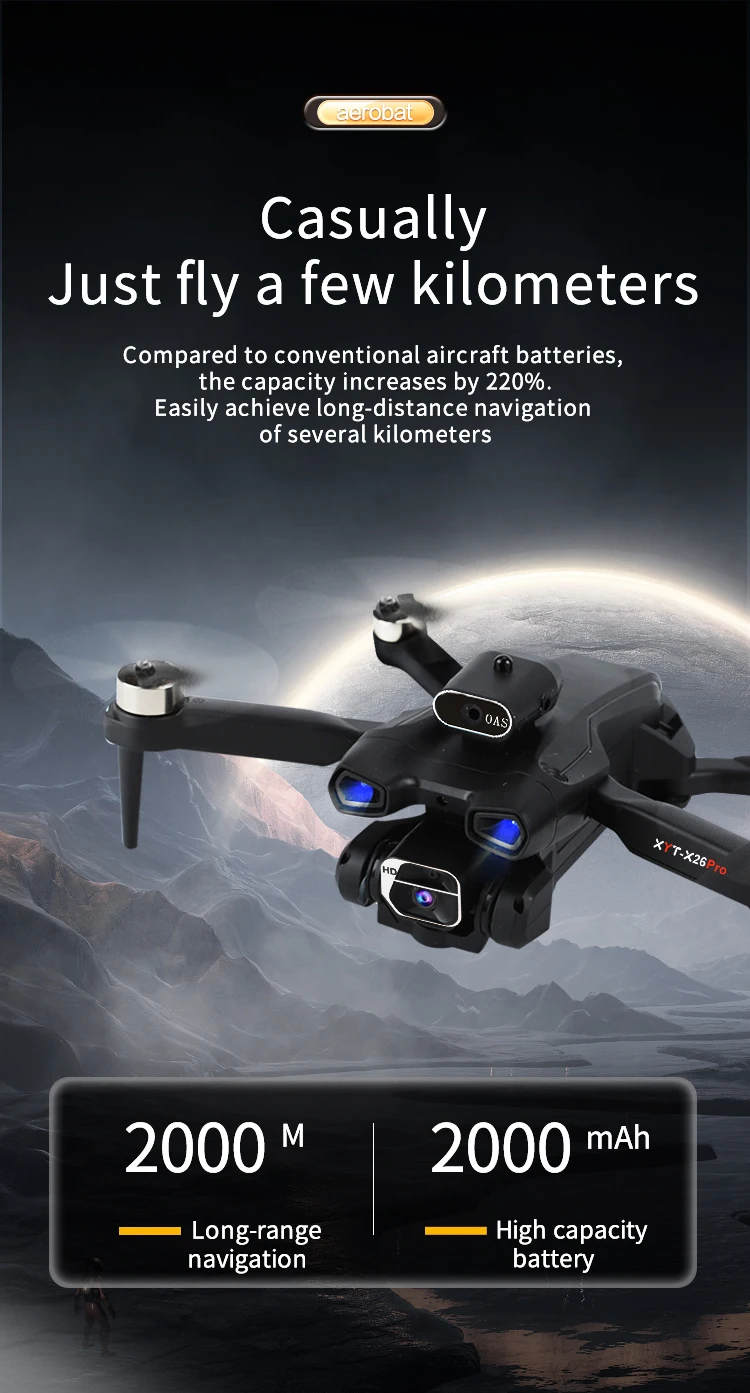 Drone SYMA X26 Quadricoptère 4 Canaux Avec évitement D'obstacles, Neuf