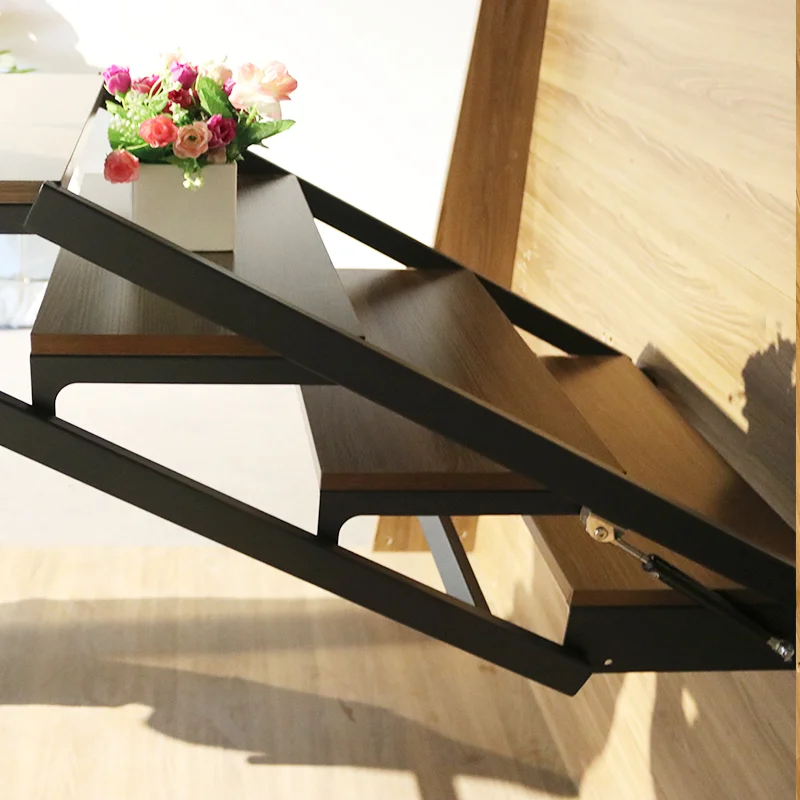 Dining Room Simple Design Space Saving Wall Mounted  Wooden Folding Dining Table