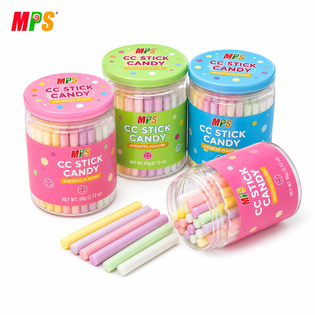 Wholesale Price Long Cc Strip Straw Candy Halal Mix Fruit CC Candy