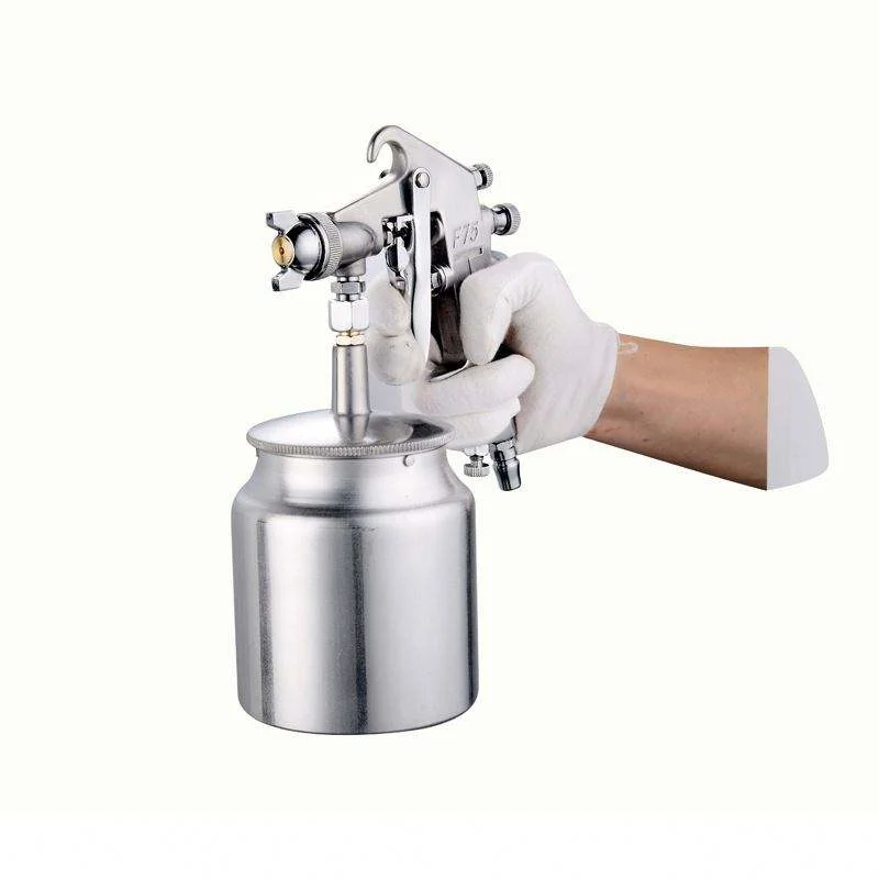 F75 Pneumatic Paint Sprayer, 400cc Gravity Feed Spray Gun, High Pressure Aluminum Alloy Spray Gun with 1.5mm Nozzle