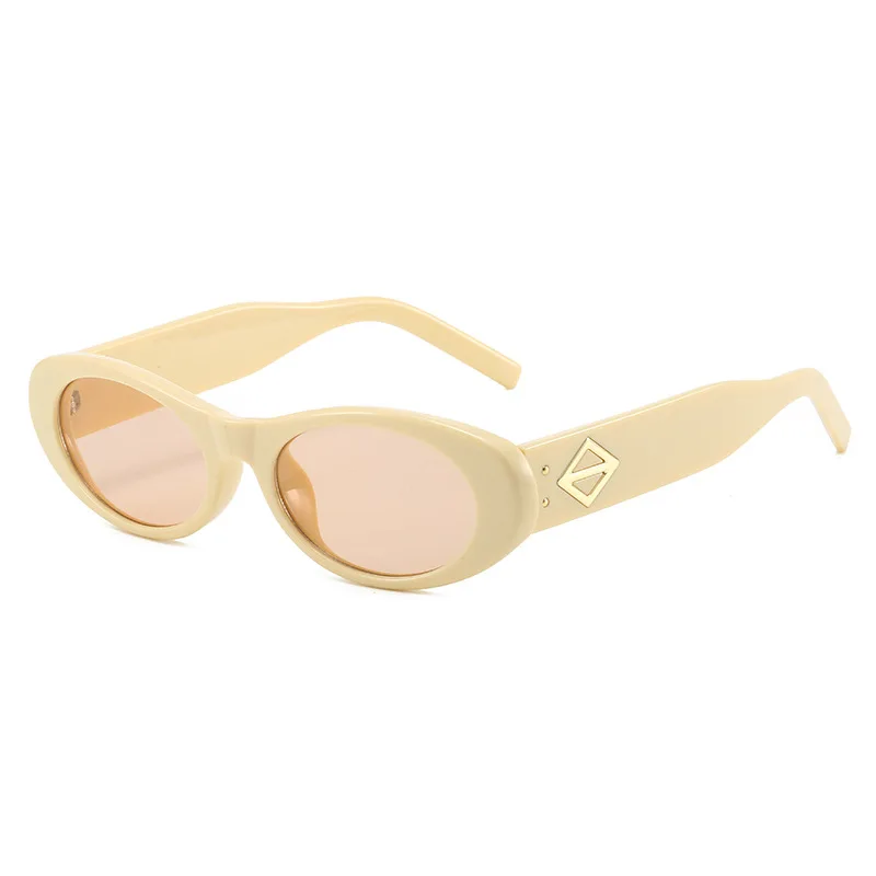 Brand Design Small Frame Retro Women Sunglasses Cheap Trendy Men Oval Sunglasses