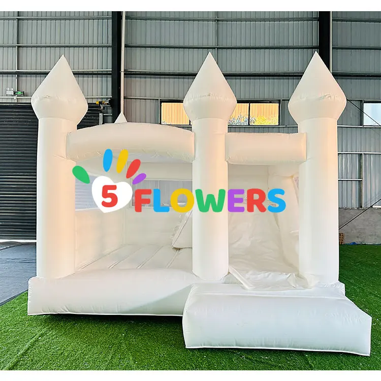 13x13ft Jumping Castle Air Blower Dmuchany Zamek White Modern Bounce