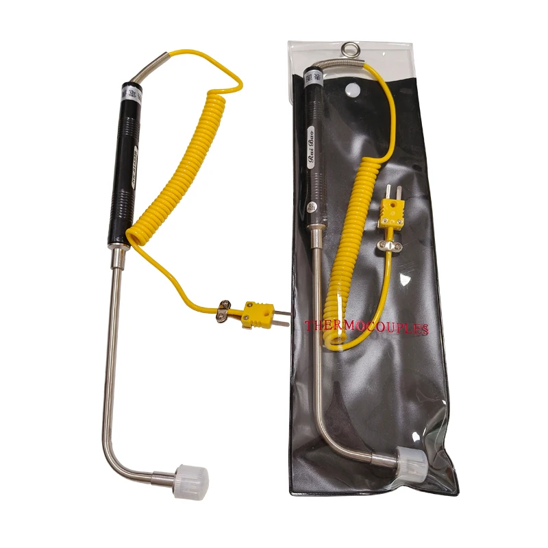 WRNM-01/02 K Type Temperature Sensor Probe Hand Holder Surface Thermocouple for Hot Roller