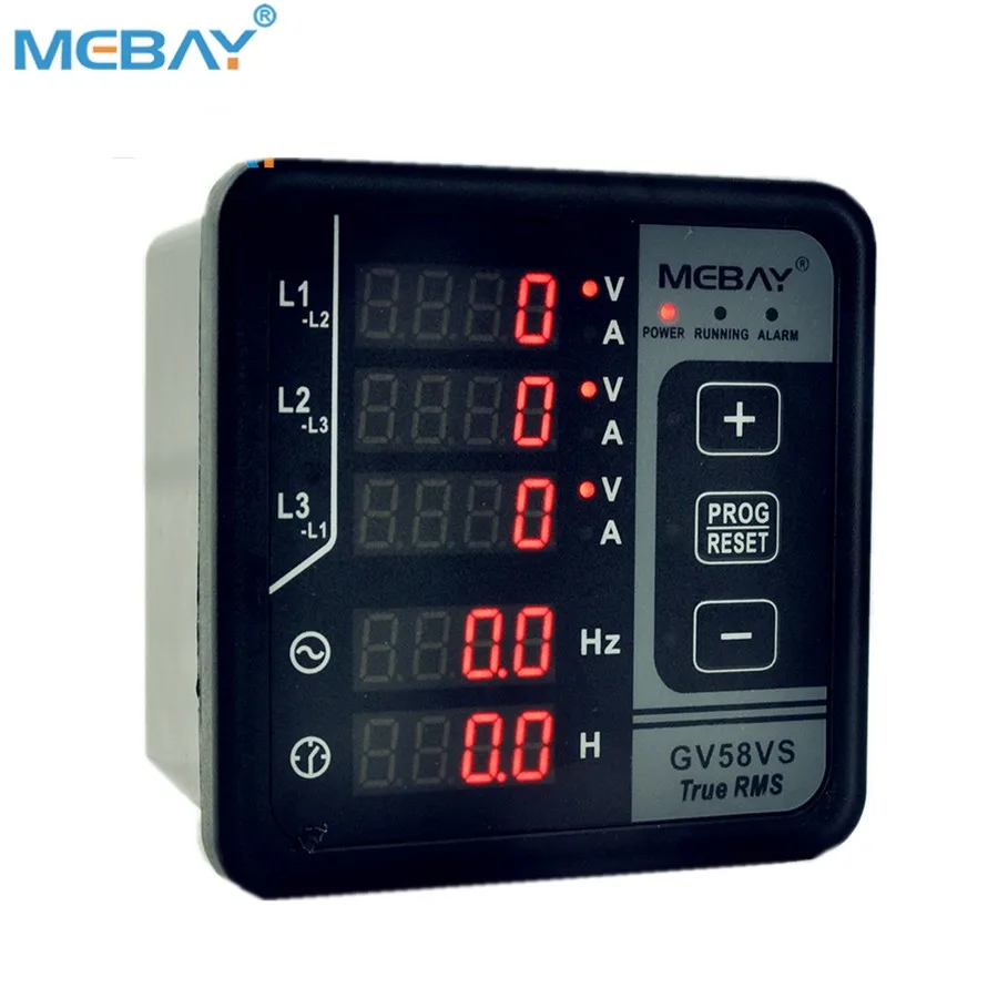 Mebay Three Phase Harmonic Analyzer Electric Digital Power Meter GV58VS