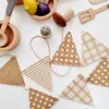 Wooden triangular flag