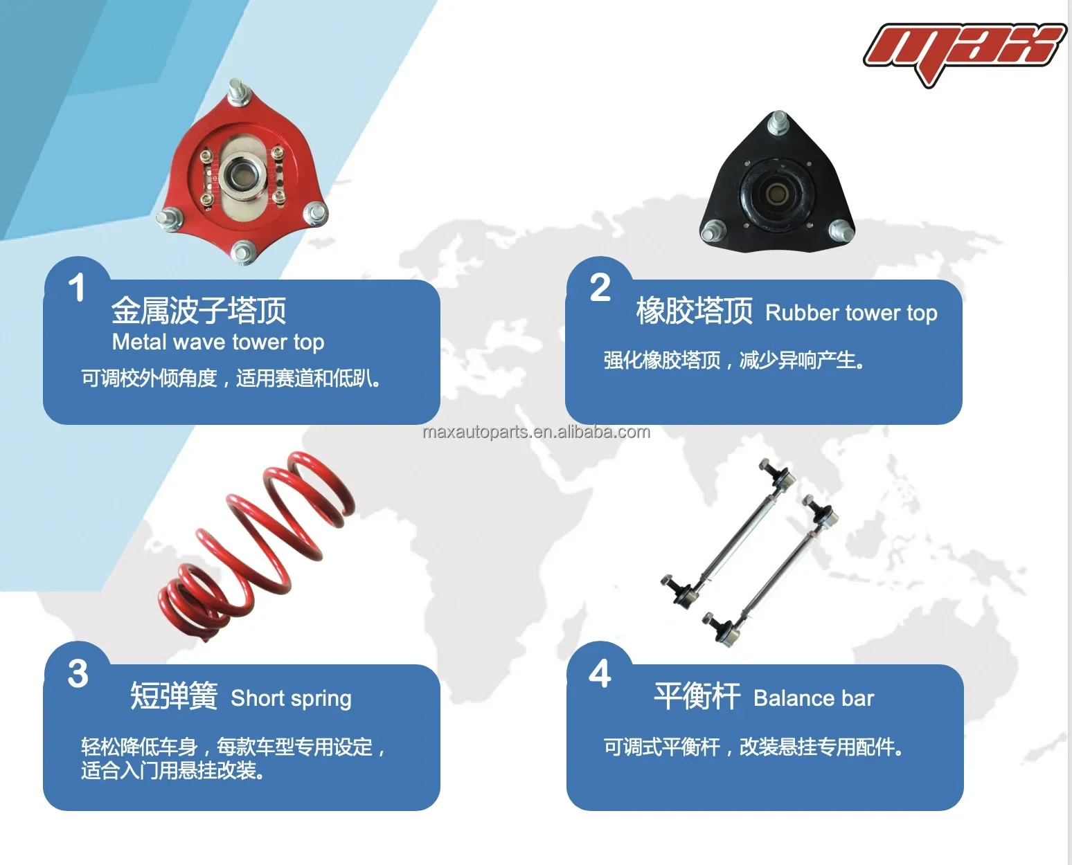 Professional Manufacturer Suspension Coilover Shock Absorber With High ...