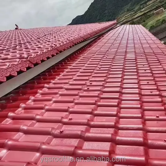 ASA Synthetic Resin Roofing Shingles UPVC Corrugated Plastic Building Materials for House Construction for Roof Sheet