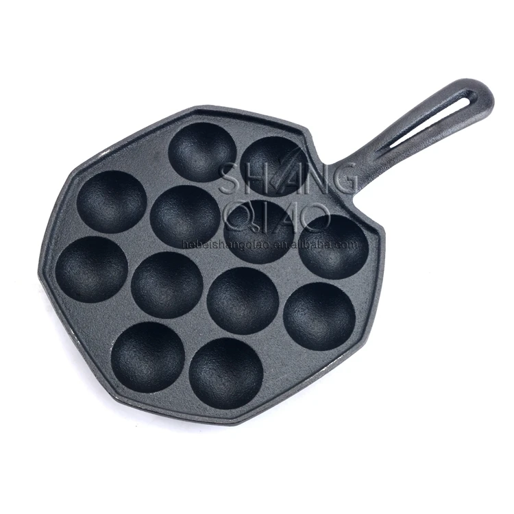 21 Holes Cast Iron Poffertjes Pan, 15 Holes Cast Iron Takoyaki, 12 Holes  Octopus Pan - China Poffertjes Pan and Takoyaki Pan price