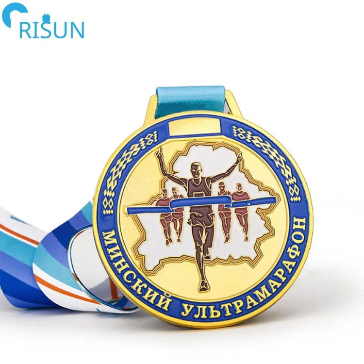Running Run Marathon Medalla Medalha Medaille Medals With Ribbon