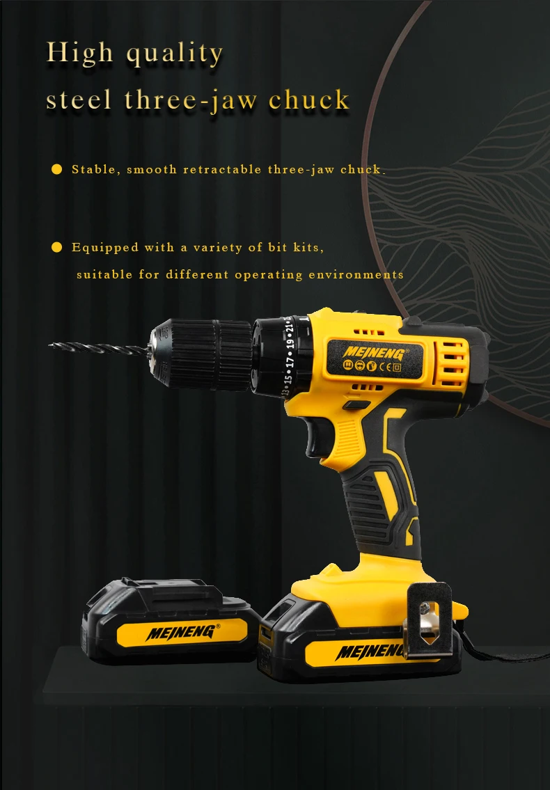 Portable Powertools Professional Wireless Powertools Cordless Drill