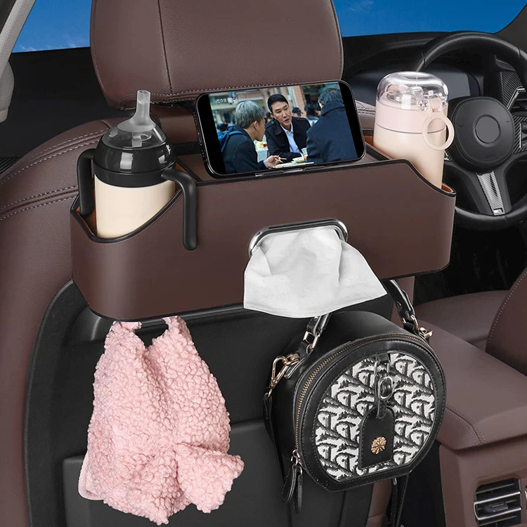 Car Seat Back Storage Box Multifunctional Car Interior Storage Box Rear Seat Debris Box Suitable
