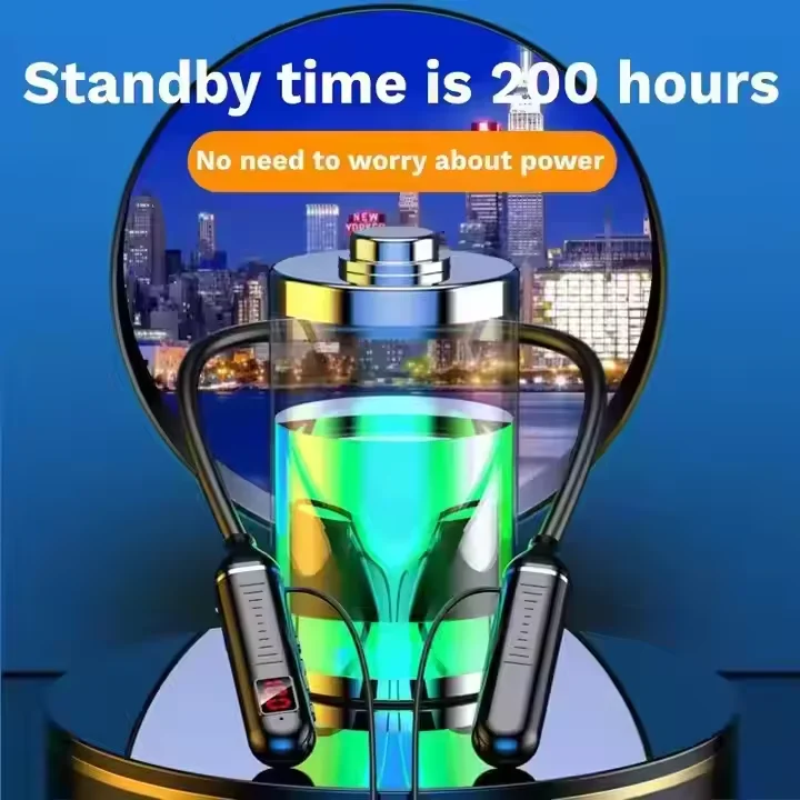 Hot Sales G02 Wireless Headphone TWS Earbuds LED Display Neckband Headphones Microphone aperçu 2