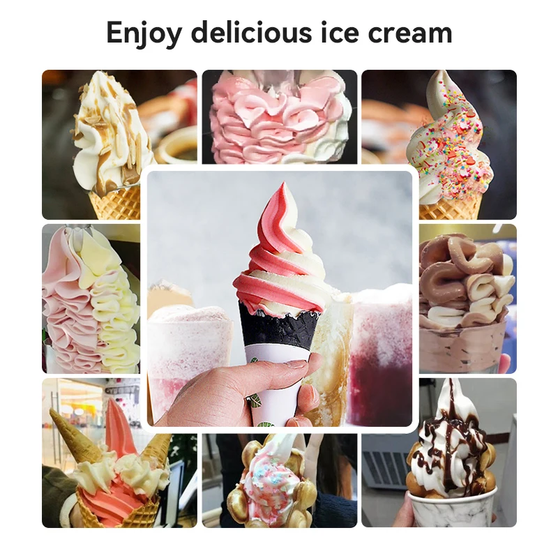 FEST New Product Table Top 3 Flavors Soft Serve Ice Cream Professional Ice Cream Maker Manufacturer