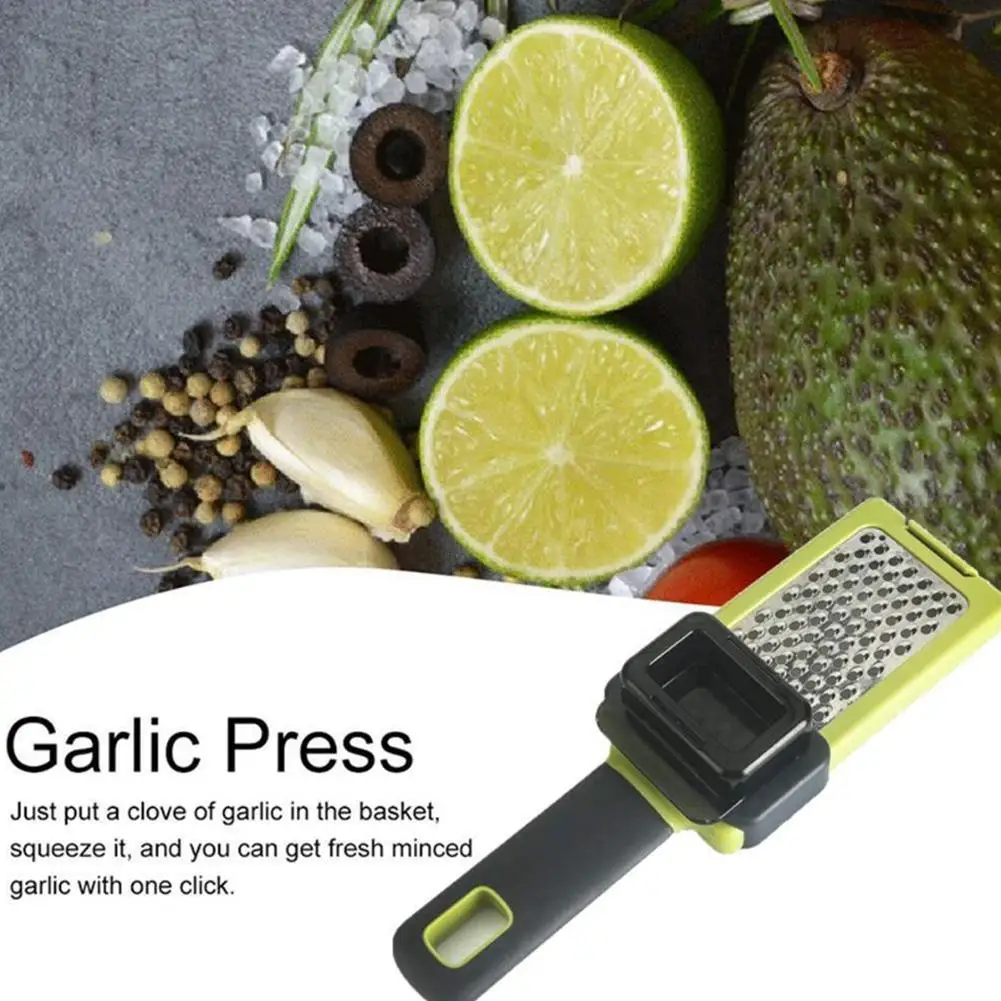 Efficient Garlic Crusher Handheld Ginger Garlic Grinding Grater Tool