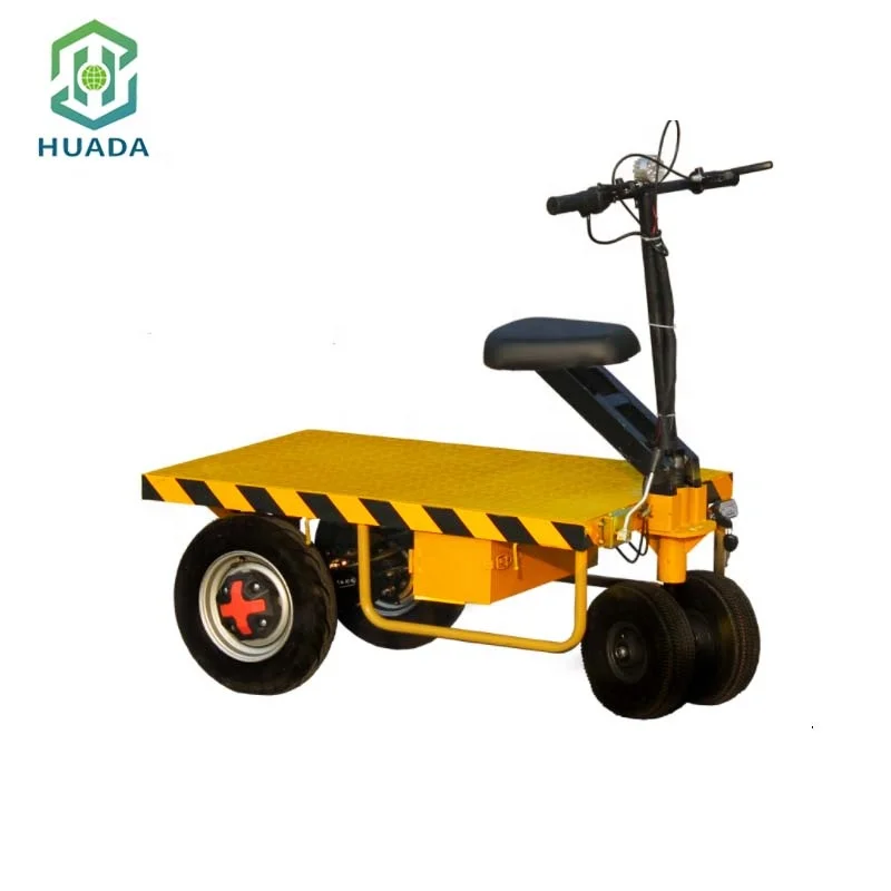 Factory Direct Sales Small Trolley with Heavy Load Four Wheel Electric Truck with Seat