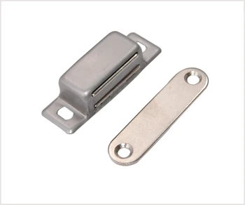 Modern Stainless Steel Magnetic Cabinet Door Catcher Side Suction Closer for Furniture Cupboard for Hotels & Living Rooms