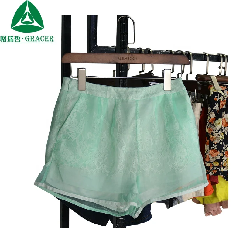 Summer Ladies' High-Waist Embroidered Bermuda Shorts Comfortable