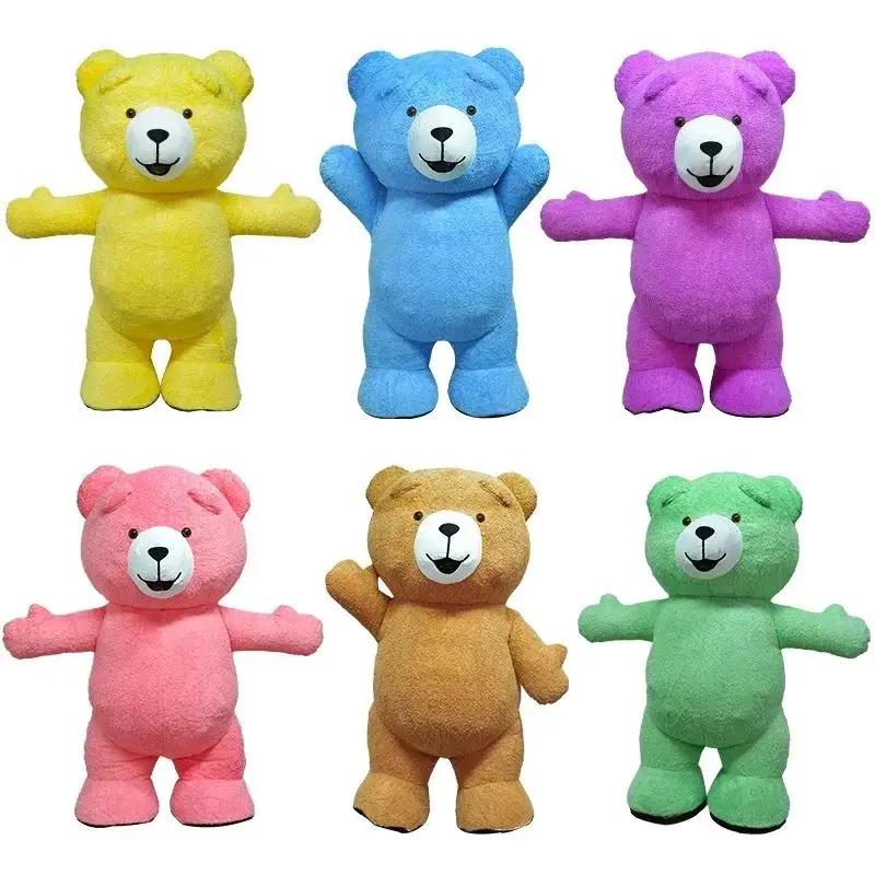 Latest Stylish Beautiful Colorful Inflatable Bear Mascot In Sale