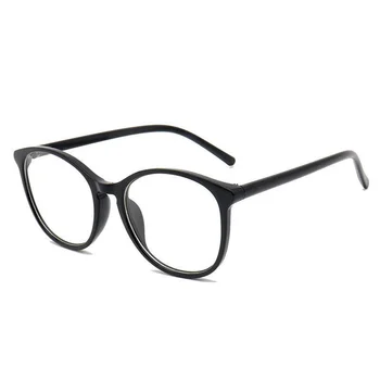 Ultra Lightweight Anti-Blue Light Glasses Classic Small Fragrance Style Black Frame Prescription Compatible Myopia Glasses