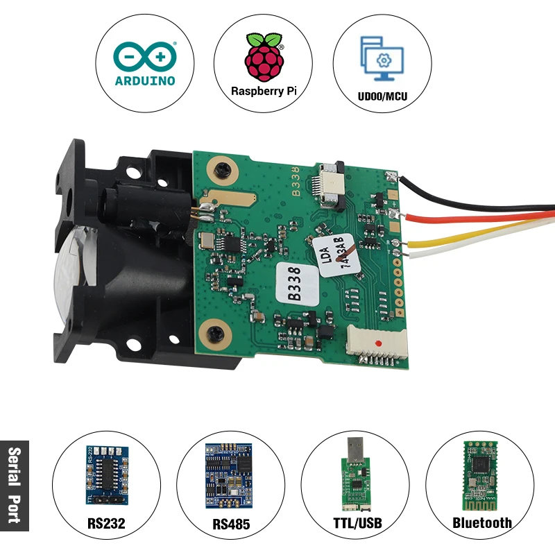150m Laser Distance Measuring Tools Sensor With RS232 RS485 Output for Direction Displacement